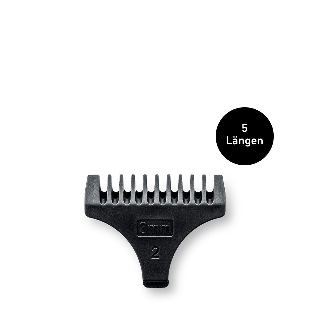 Die Ersatz-Aufsätze für die Brooklyn Blade von der Brooklyn Soap Company bieten maximale Flexibilität für individuelle Bartstyles. Mit fünf Längeneinstellungen (2, 3, 4, 7 und 10 mm) sind die Aufsätze perfekt für kürzere Bartstyles geeignet. Die kompakten Aufsätze lassen sich leicht wechseln und ermöglichen präzises Trimmen für ein gepflegtes Erscheinungsbild. Ideal für Männer, die ihren Bart stilvoll und flexibel pflegen möchten. 